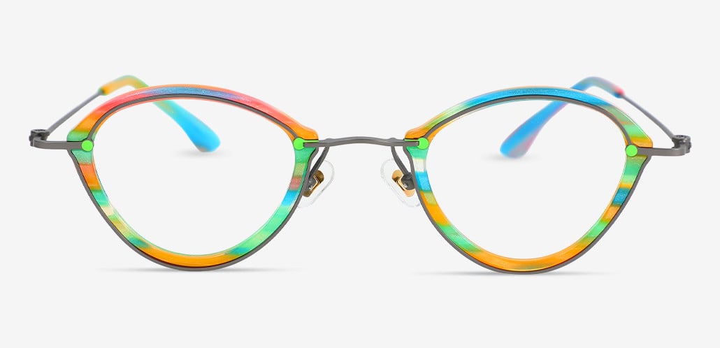 Everett Multicolor Oval Glasses