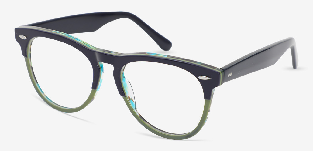 Kelvin Grüne Runde Brille