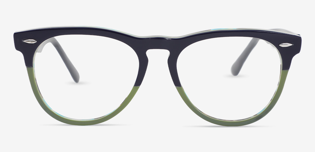 Kelvin Green Round Glasses