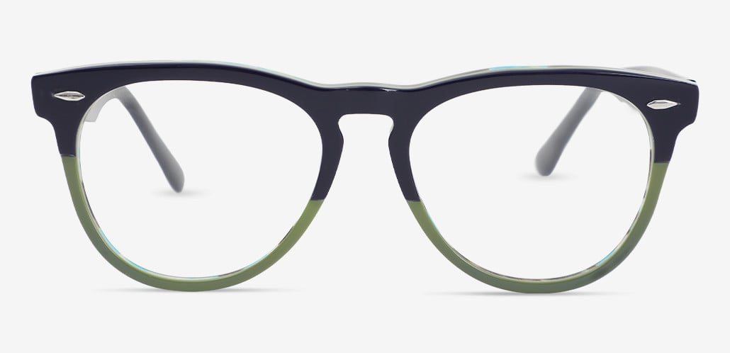 Kelvin Green Round Glasses