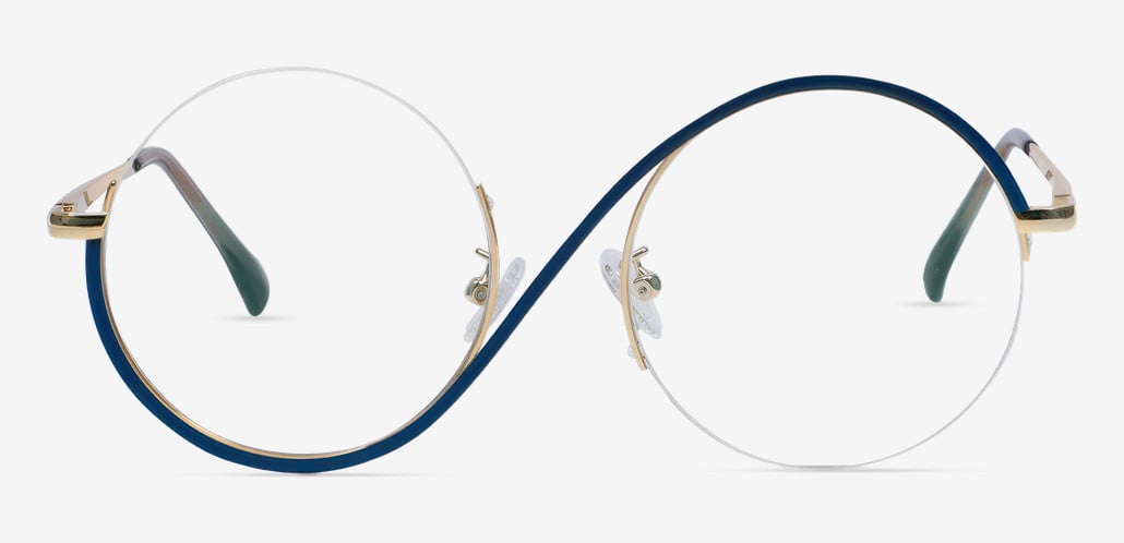 Hilary Gafas Redondas Azules