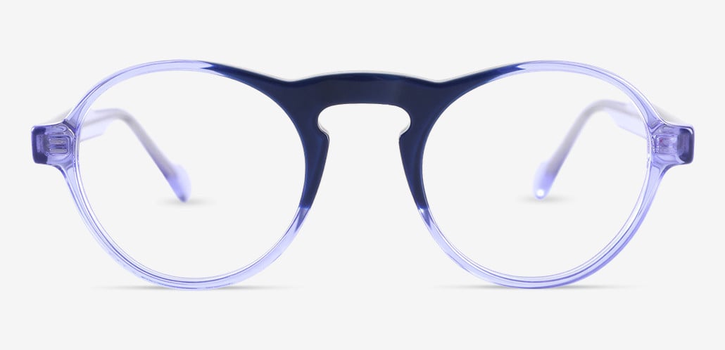 Service Gafas Redondas Azules