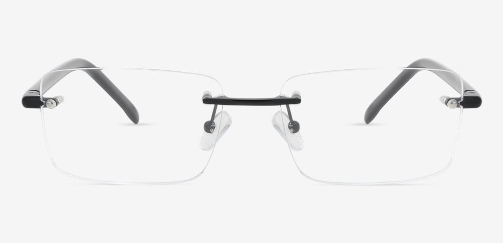 Gale Black Rectangle Glasses