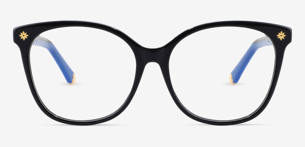 Ellison Black Square Glasses