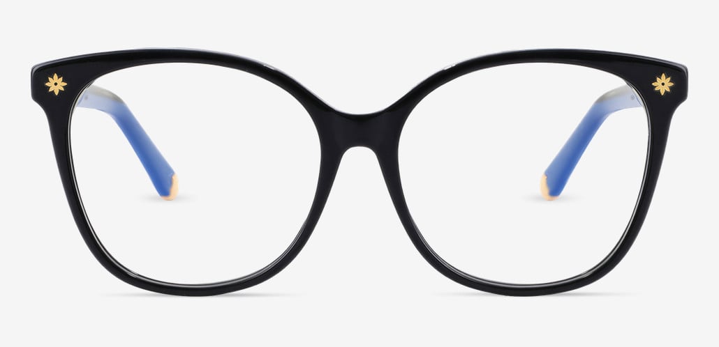 Ellison Black Square Glasses