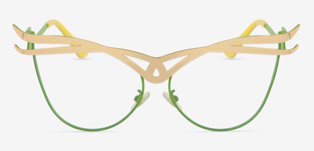 Regan Green Cat Eye Glasses