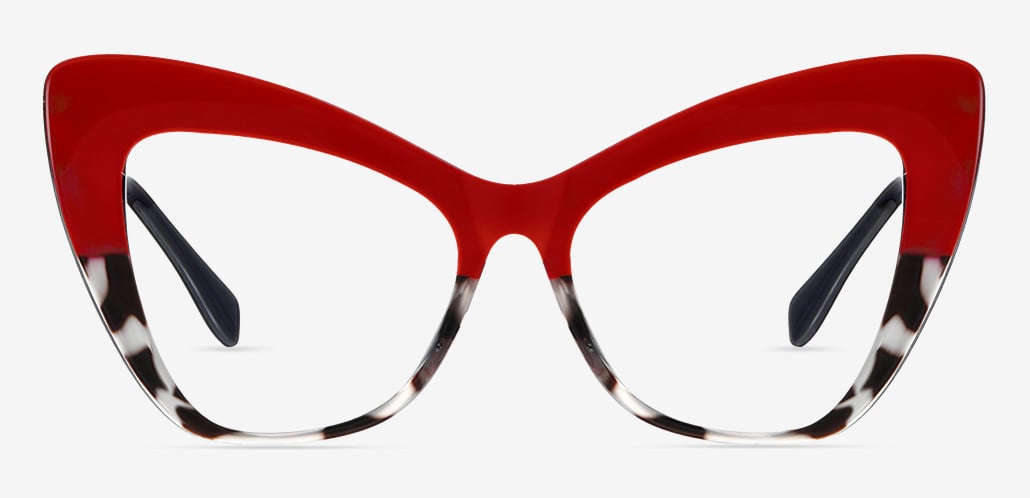 Huggins Red Cat Eye Glasses