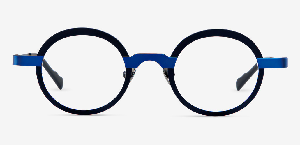Machinist Occhiali Rotondi Blu