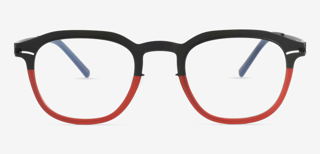 Claire Red Square Glasses