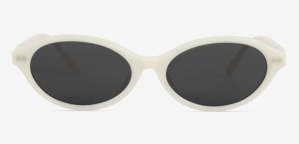 Dawson Gafas de sol Ovaladas Blancas