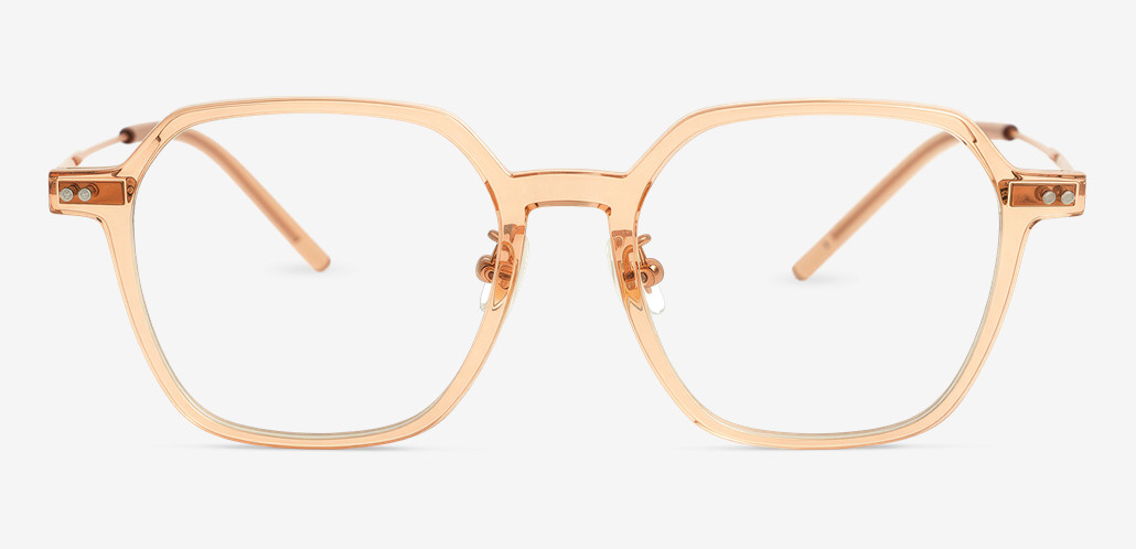 Aria Champagne Geometric Glasses