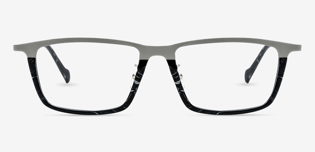Burnal Gray Rectangle Glasses