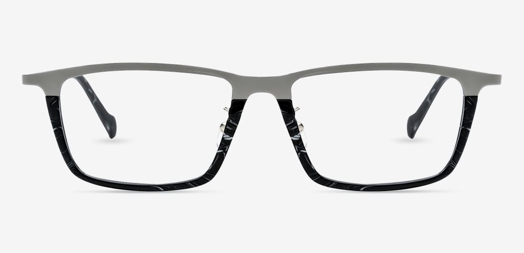 Burnal Gray Rectangle Glasses