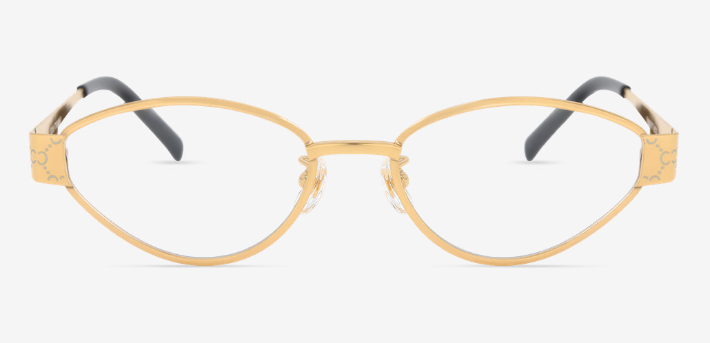 Elowen Gold Oval Glasses