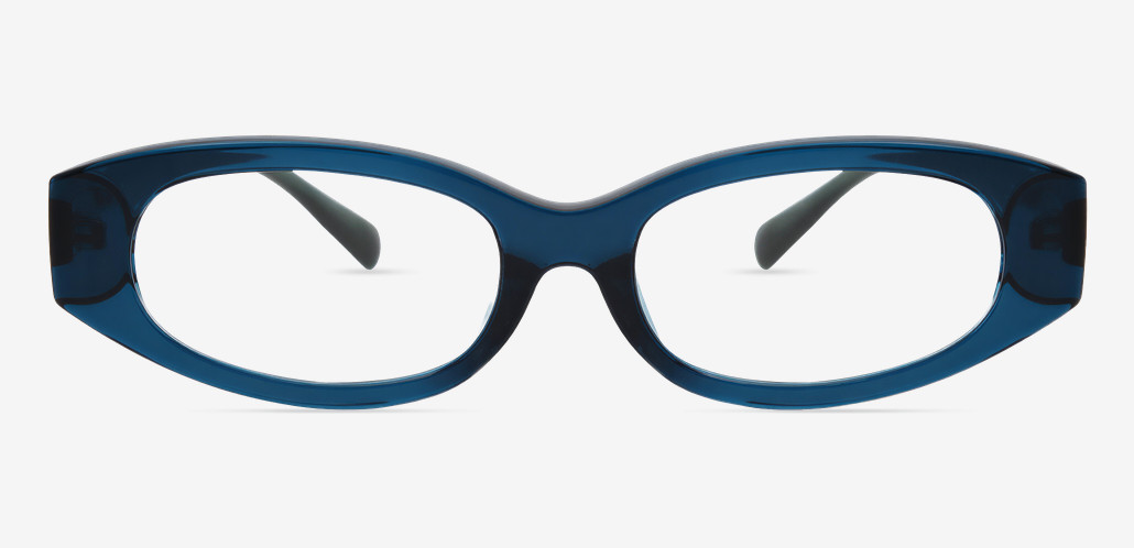 Una Blue Cat Eye Glasses