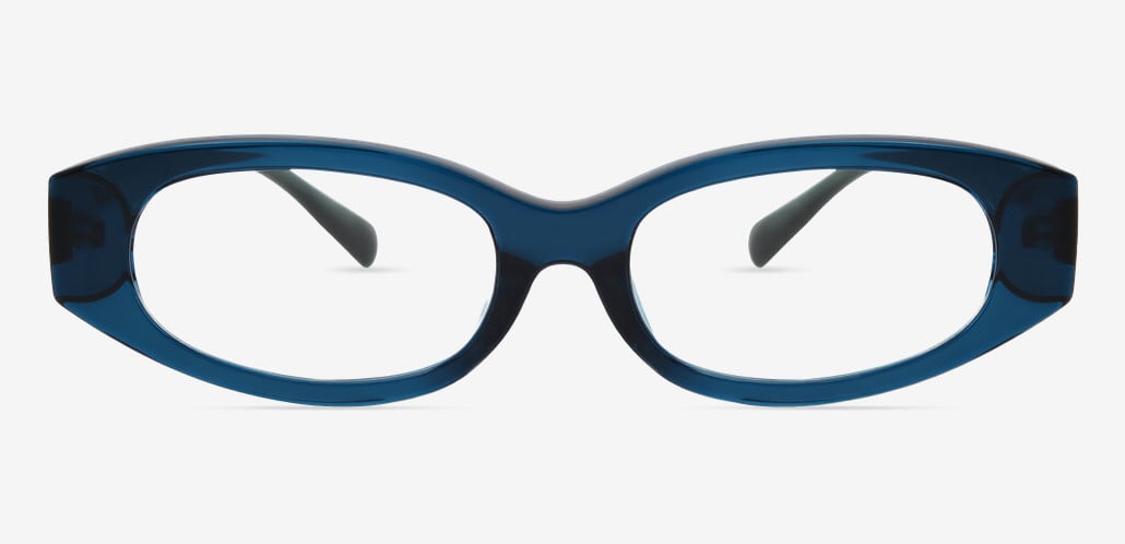 Una Blue Cat Eye Glasses