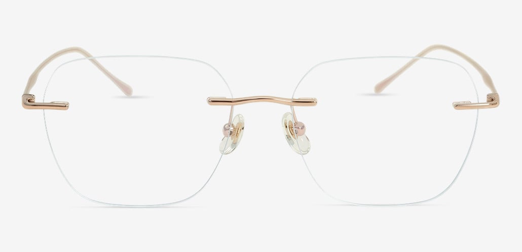 Kennedy Gold Square Glasses