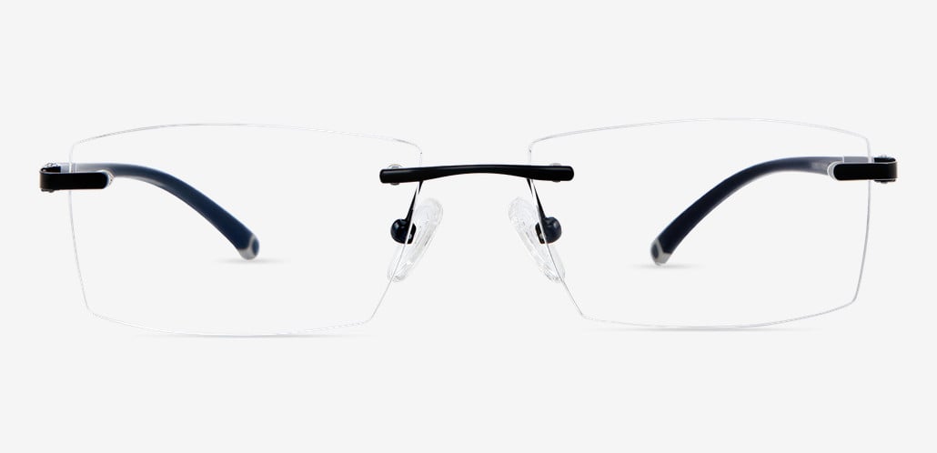 Lucien Schwarze Rechteckige Brille