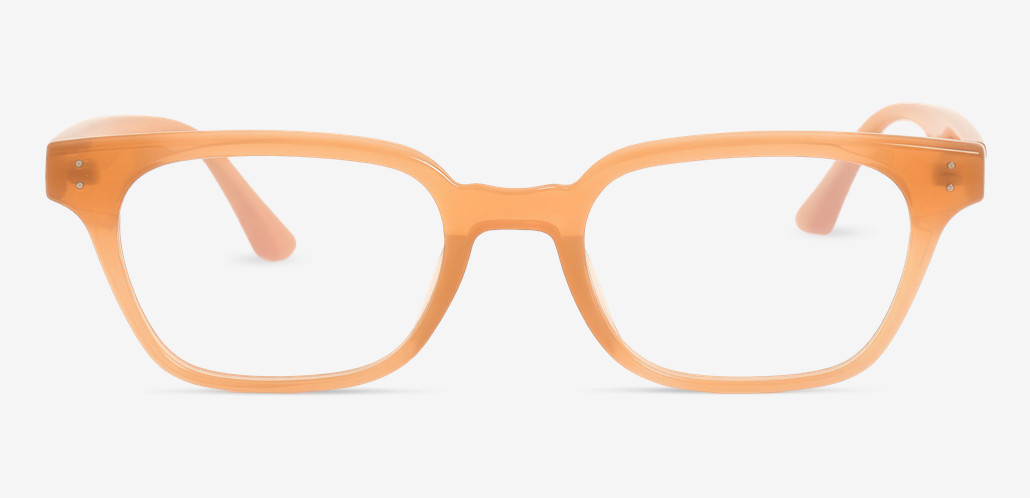 Hailey Champagne Rectangle Glasses