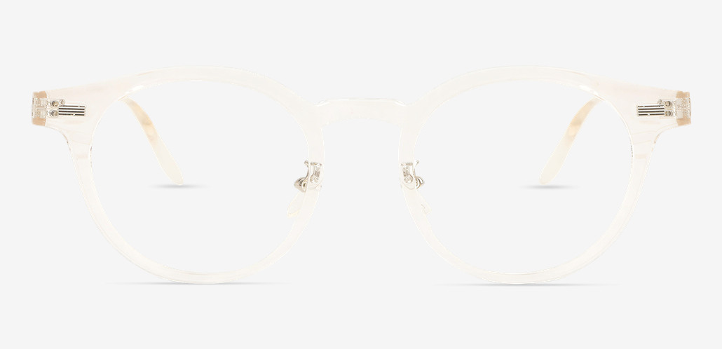 Regan Gafas Redondas Transparentes
