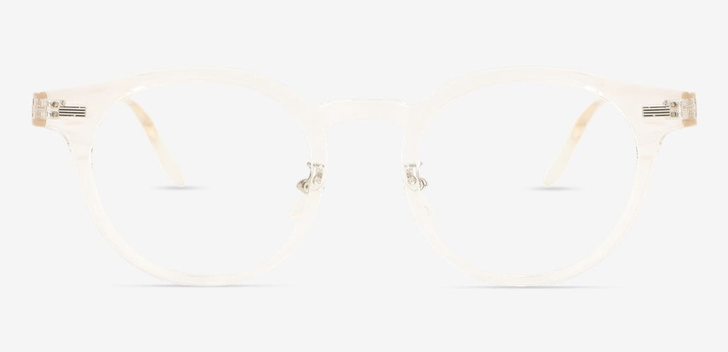 Regan Gafas Redondas Transparentes
