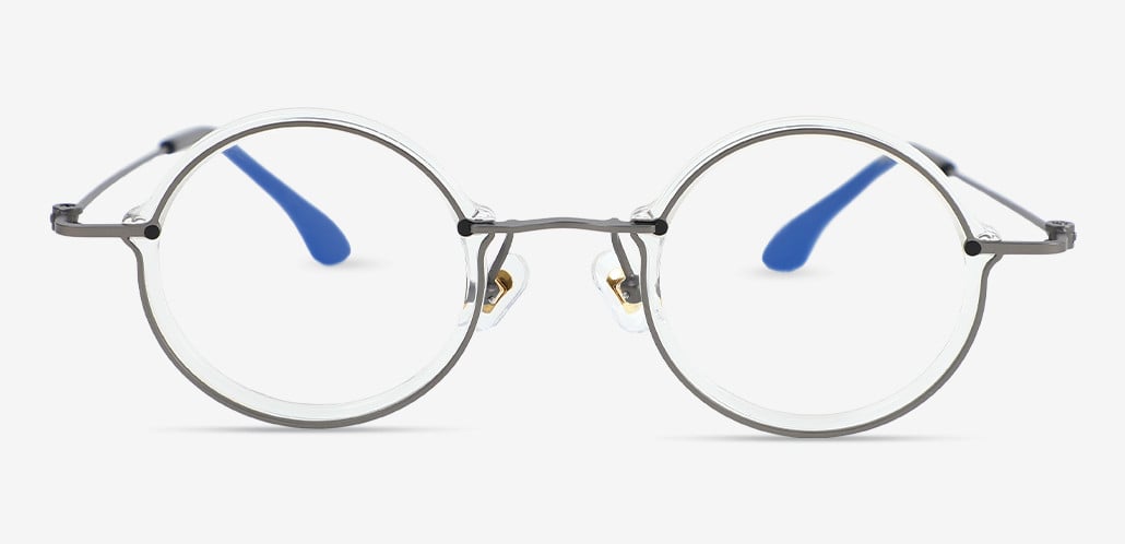 Farley Gafas Redondas Transparentes