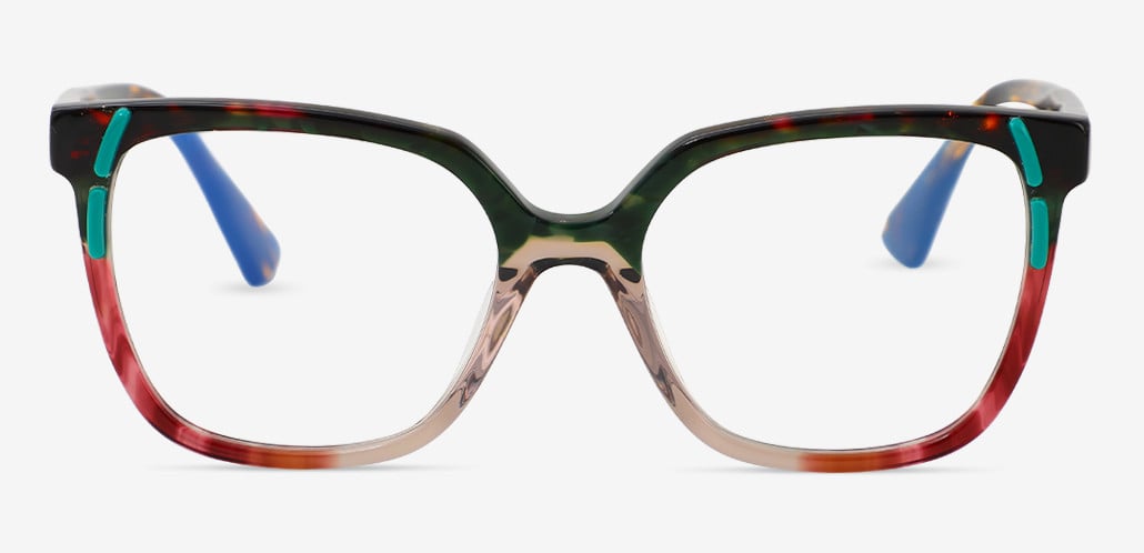 Meris Multicolor Square Glasses