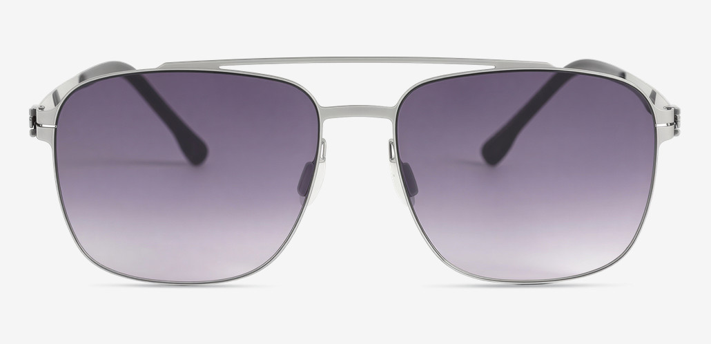 Waters Silver Aviator Sunglasses