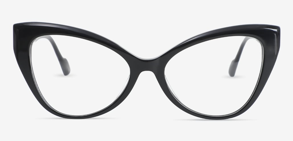 Kathleen Black Cat Eye Glasses