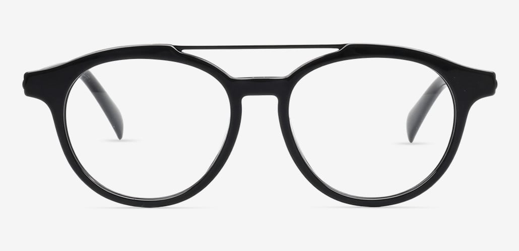 Sainsb Gafas Aviador Negras
