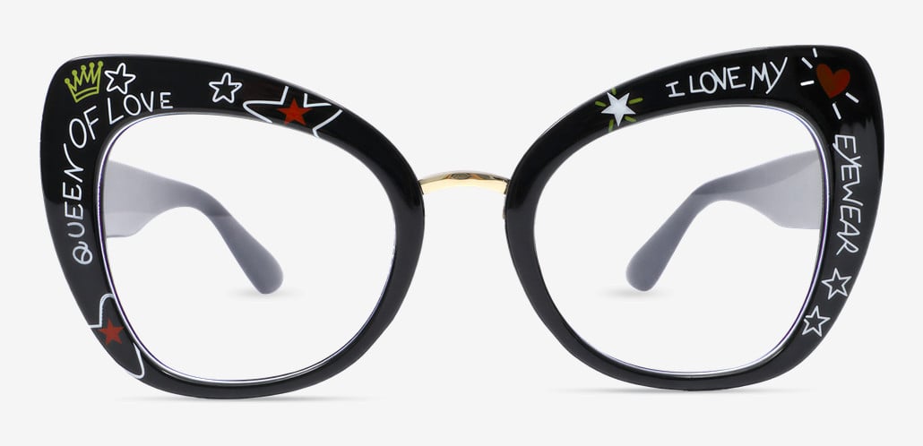 Archeass Gafas Cat Eye Negras