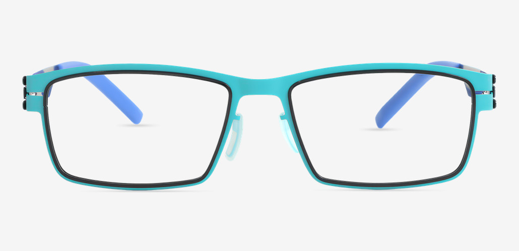 Andrea Gafas Rectangulares Azules