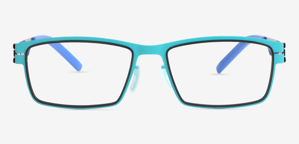 Andrea Gafas Rectangulares Azules