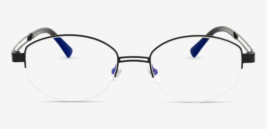 Rory Black Oval Glasses