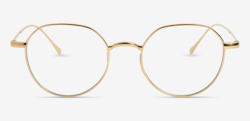 Rowan Gold Round Glasses