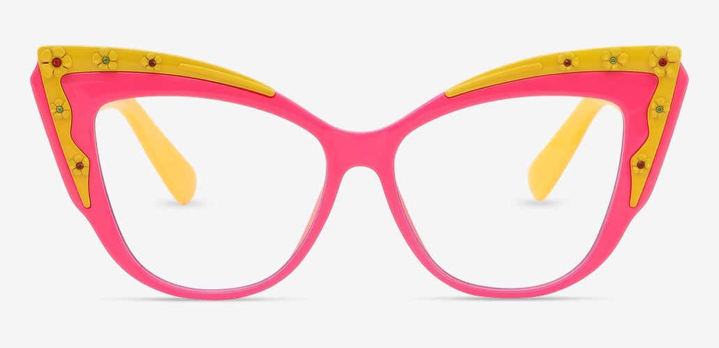 Idelle Pink Cat Eye Glasses