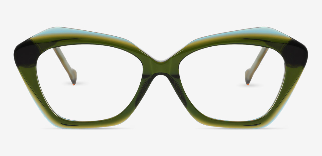 Elizabeth Green Cat Eye Glasses