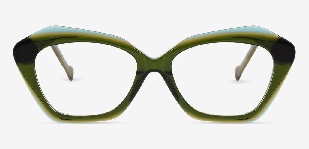 Elizabeth Green Cat Eye Glasses