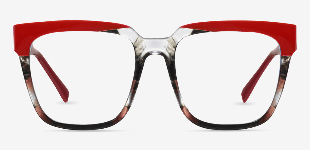 Romeo Red Square Glasses
