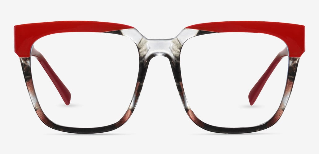 Romeo Red Square Glasses