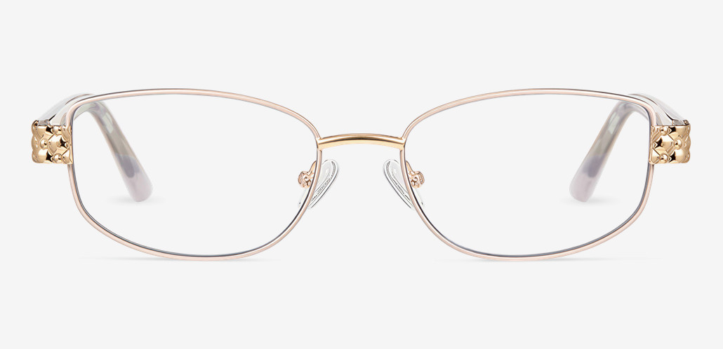 Belloc Beige Rectangle Glasses