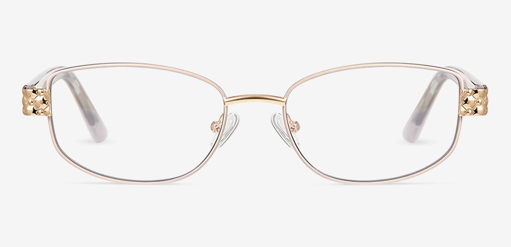 Belloc Beige Rectangle Glasses