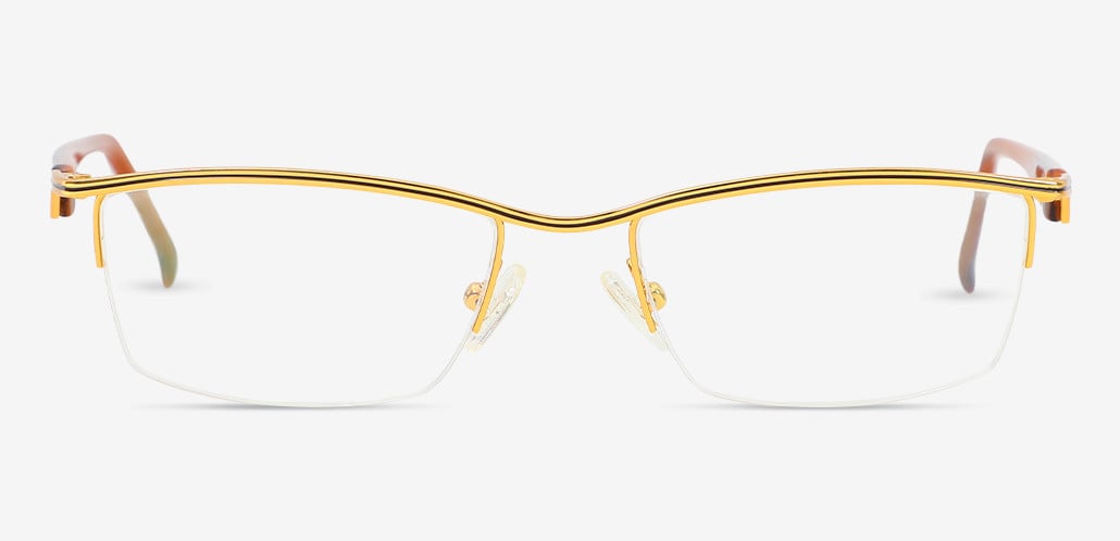 Listener Gold Rectangle Glasses
