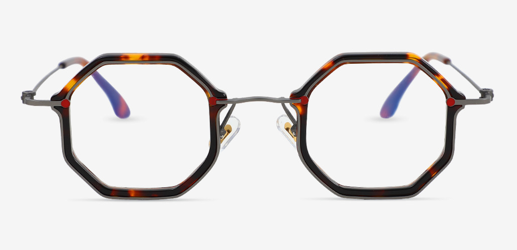 Falkner Tortoise Geometric Glasses