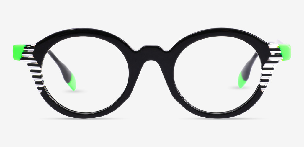Paula Black Round Glasses