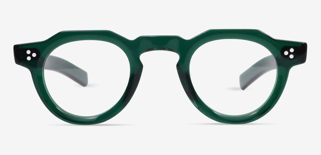 Cedrica Gafas Redondas Verdes