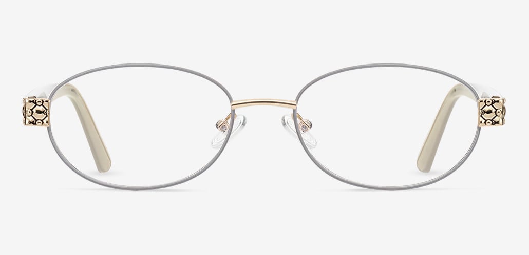 Scripps Gray Oval Glasses