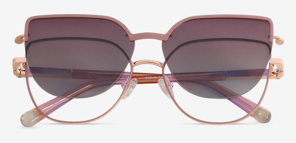 Francesca Orange Cat Eye Brille