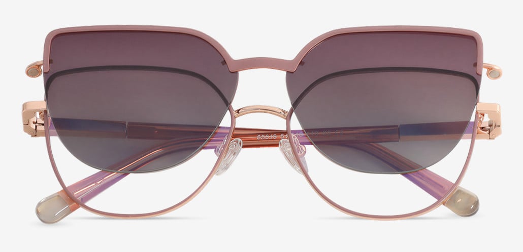Francesca Orange Cat Eye Brille