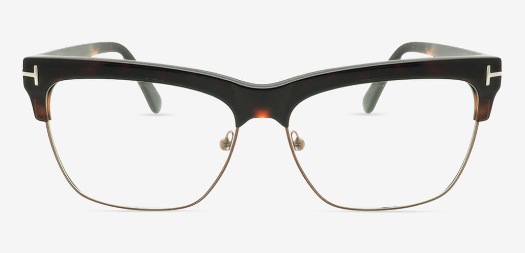 Theresqe Tortoise Browline Glasses